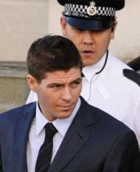 Gerrard leaving court.